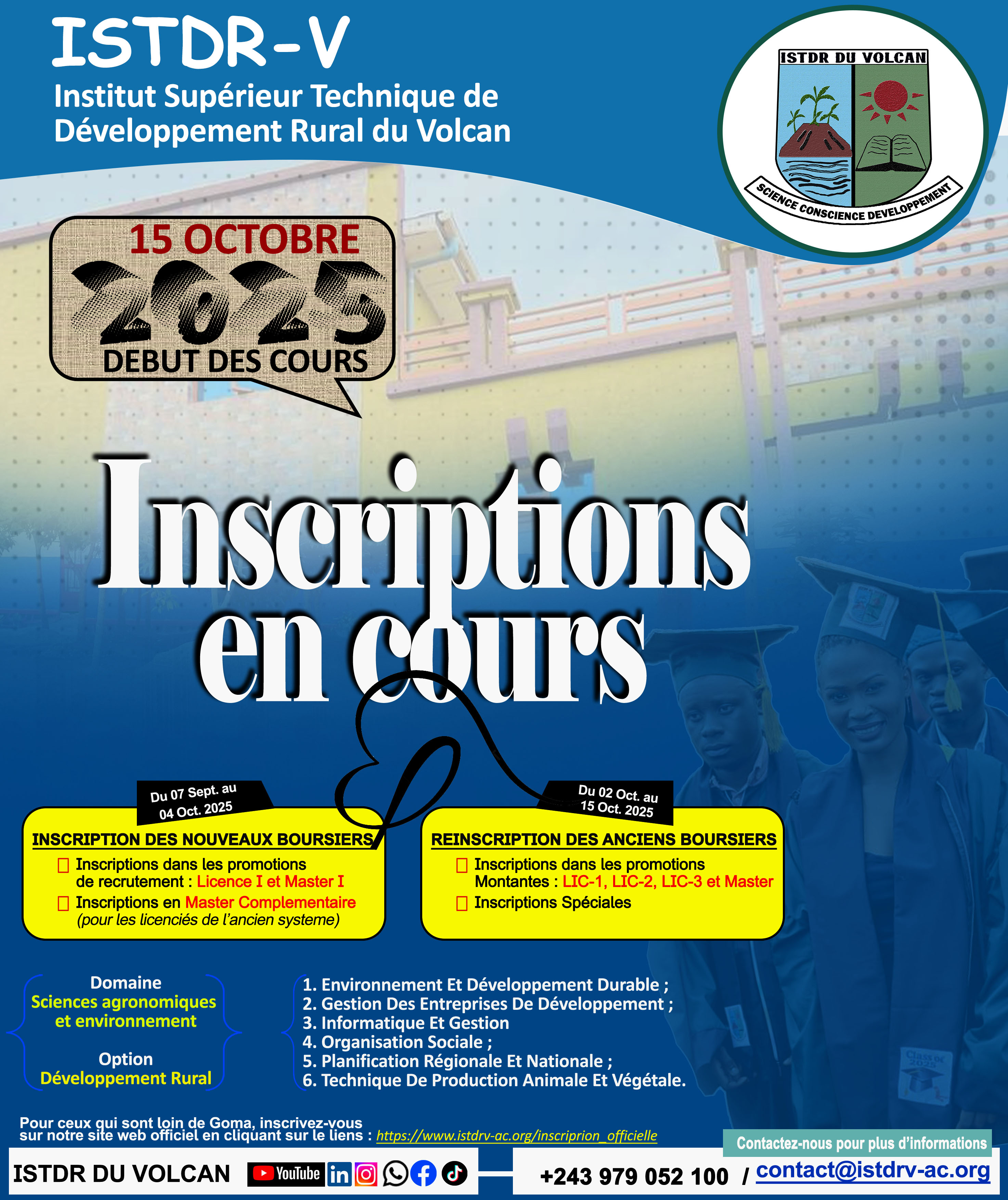INSCRIPTIONS ENLIGNE 2025-2026 EN COURS ET POSSIBLE